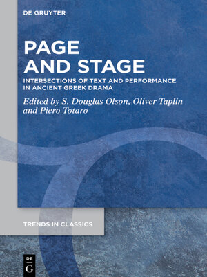 cover image of Page and Stage